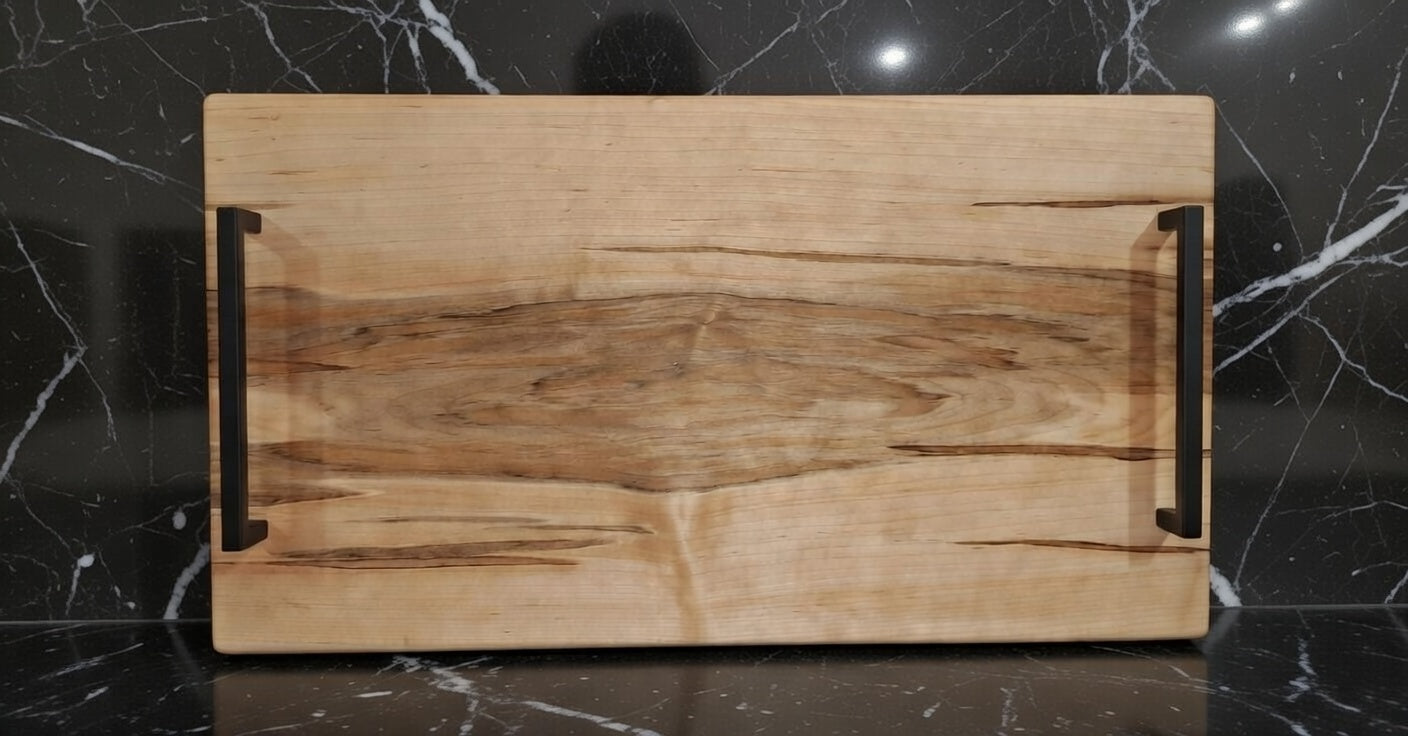 Silver Maple Charcuterie Board with Handles